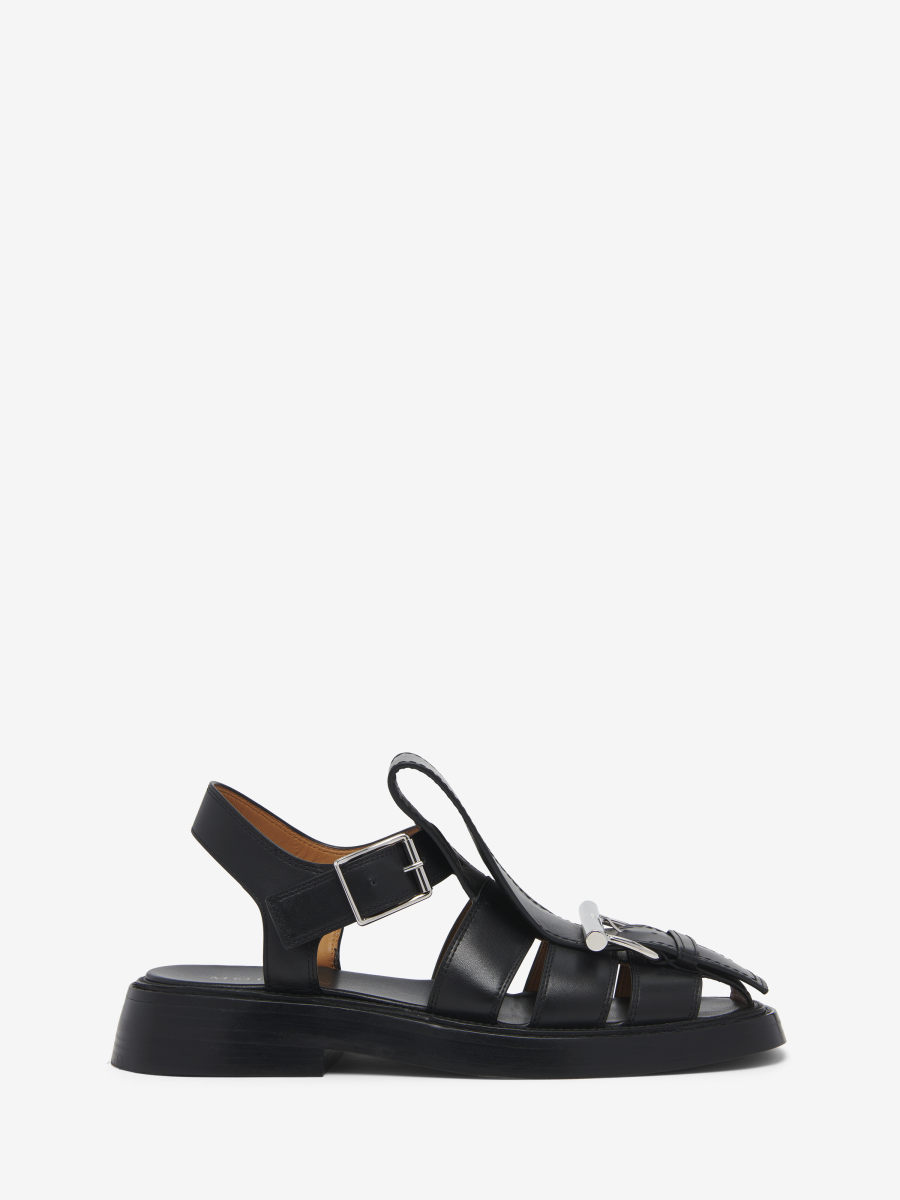 ALEXANDER MCQUEEN - T-Bar Caged Sandal - Item 814293WHACC908